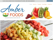 Tablet Screenshot of amberfoods.com
